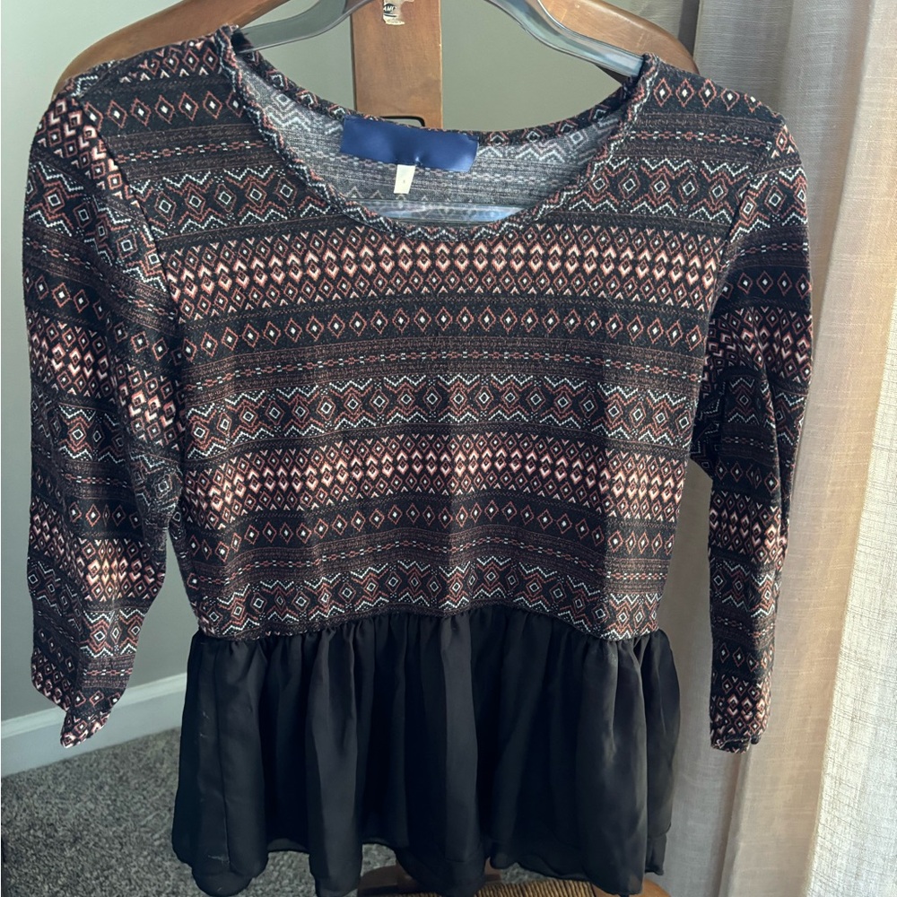 Blouse, 3/4 length sleeves